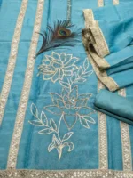 Shimmer Organza Gotta Patti Work - Image 4